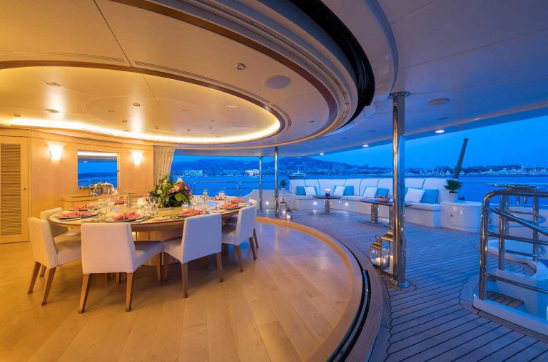 Skylounge sliding doors.