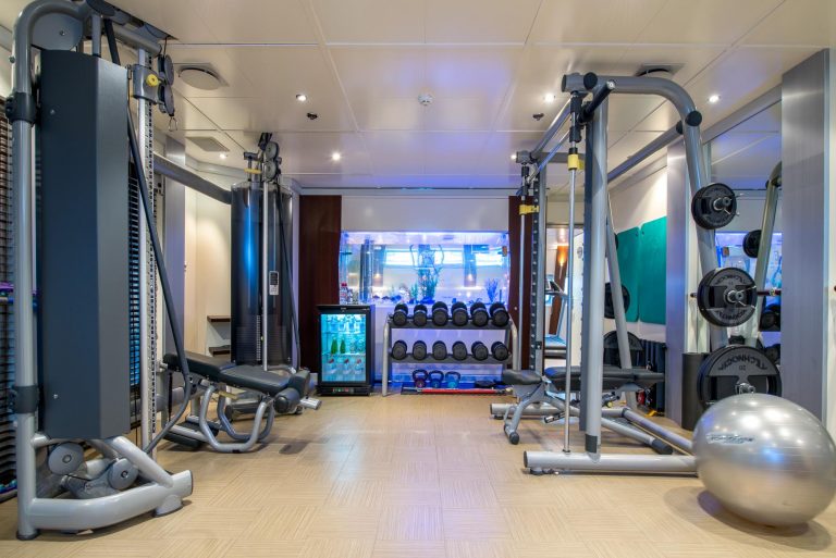 Stay fit in well equipped gym.