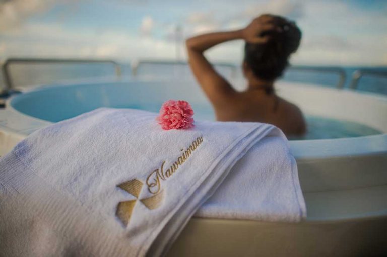 Outdoor Jacuzzi on Sundeck.